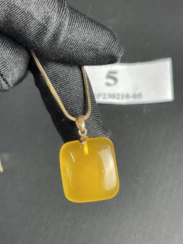 Mặt dây chuyền Hổ phách MHP230218-05