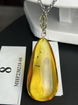 Đá Hổ Phách ngậm côn trùng rõ, đẹp MHP230218-08