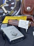 Bật lứa 252BL044 zippo kèm bao da và tẩu Hổ Phách Nga