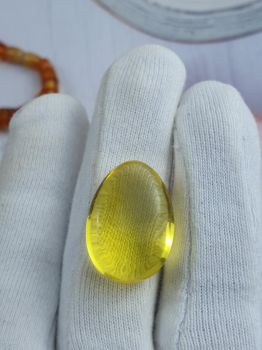 Mặt Dây Chuyền, Mặt Nhẫn Hổ Phách tự nhiên 230423-09