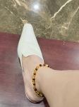 Vòng hổ phách lắc chân mix nhiều màu