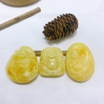 Mặt di lặc Hổ Phách sữa