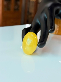 Mặt dây chuyền hổ phách Baltic tự nhiên 131020-18 nguyên khối hình oval 32x26x17mm – Vẻ đẹp sang trọng, độc đáo từ thiên nhiên