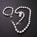 Vòng Cổ Vòng Tay Ngọc Trai Cao Cấp 3 Món Tặng Kèm Hoa Tai – Sang Trọng, Tinh Tế, Full Box Chứng Nhận