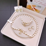 Vòng Cổ Vòng Tay Ngọc Trai Cao Cấp 3 Món Tặng Kèm Hoa Tai – Sang Trọng, Tinh Tế, Full Box Chứng Nhận