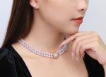 Ngọc Trai Đôi Mix Mặt Vuông Độc Đáo – Full Box, Thẻ Chứng Nhận, Quà Tặng Hoa Tai