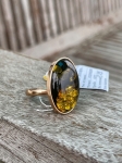 Nhẫn Hổ Phách NHP161221-21 4,8g 26x19x6 mm