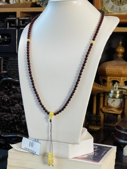 Vòng cổ Hổ phách 108 hạt VHP108.151222-10