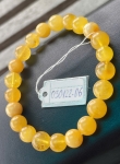 Vòng Hổ Phách Nga vàng bơ VHP030122-06 7,6g 8,8 ly size 15,5 cm